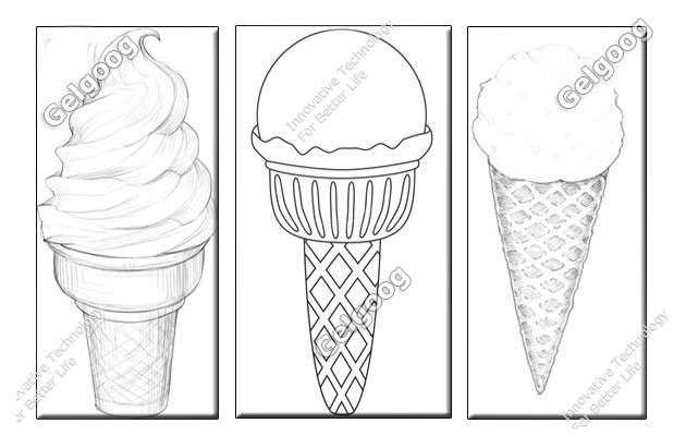 cono de helado de diseño