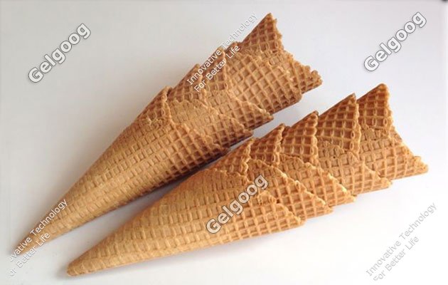 producción de cono de helado