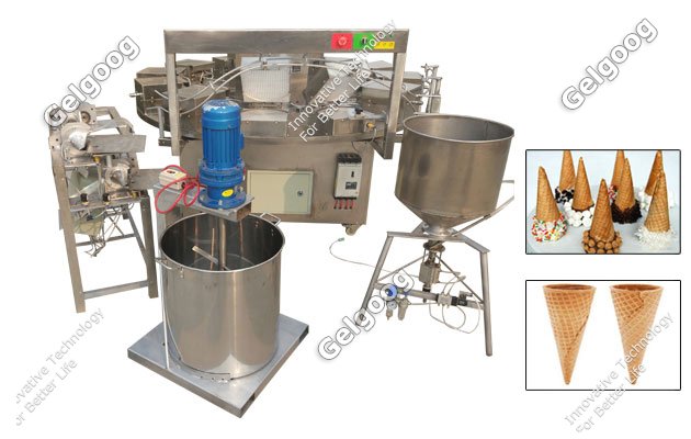 máquina de fabricación de cono de helado crujiente