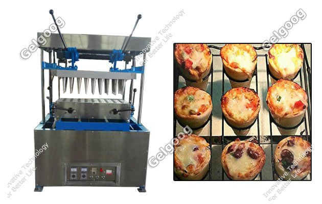 máquina de moldeo en cono de pizza industrial