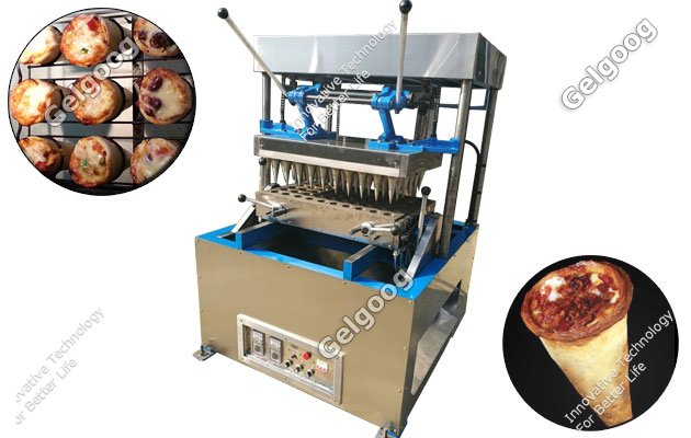 máquina para hornear cono de pizza