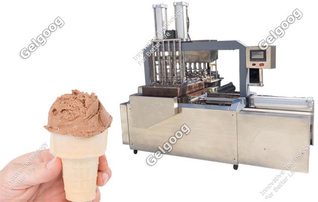 máquina de cono de helado comercial