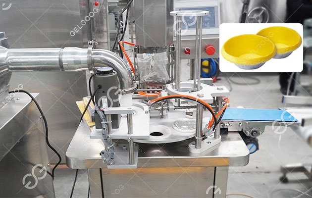 Máquina para formar cáscaras de tartaletas de huevo